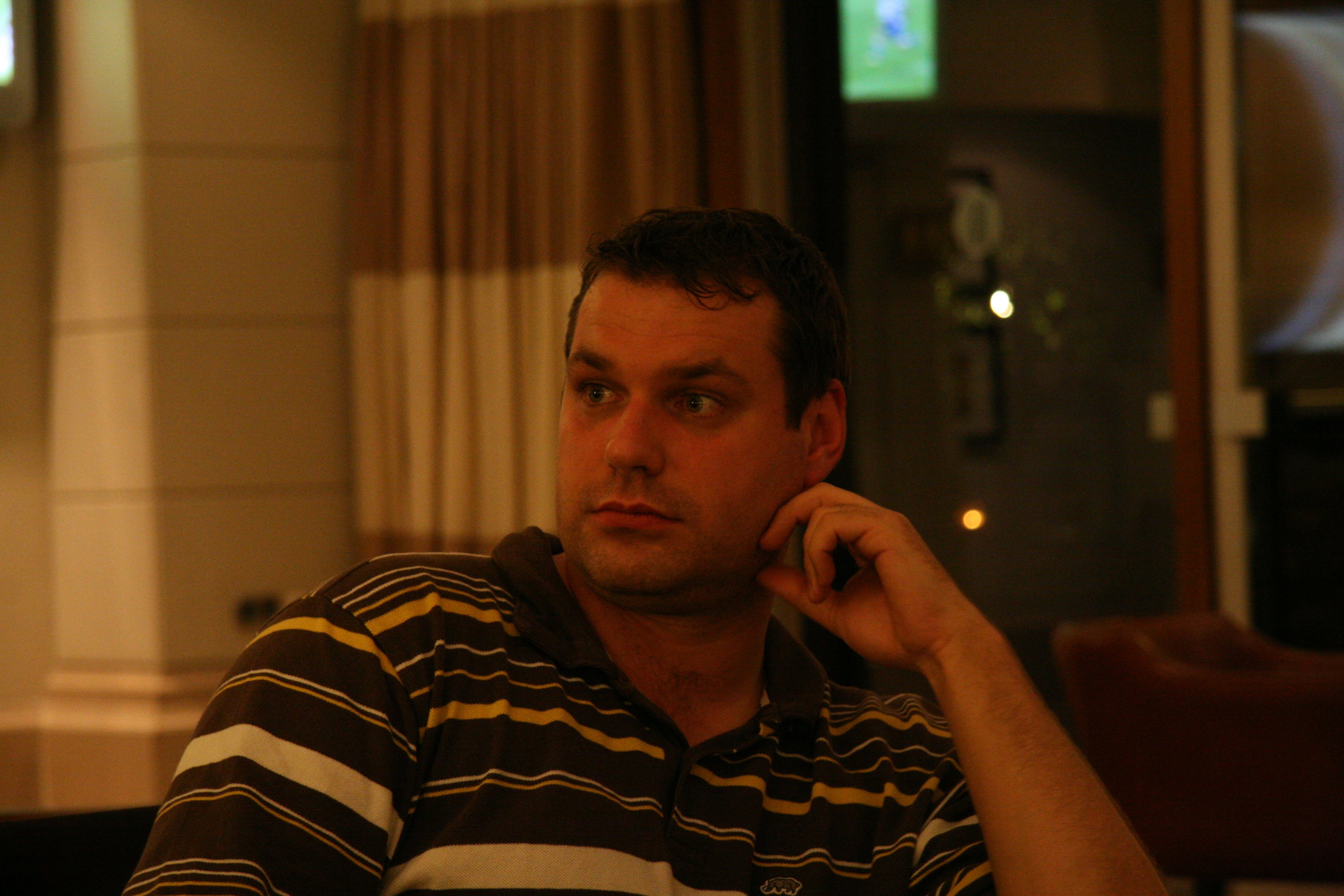 Andy Davidson (Netsumo) in the hotel bar
