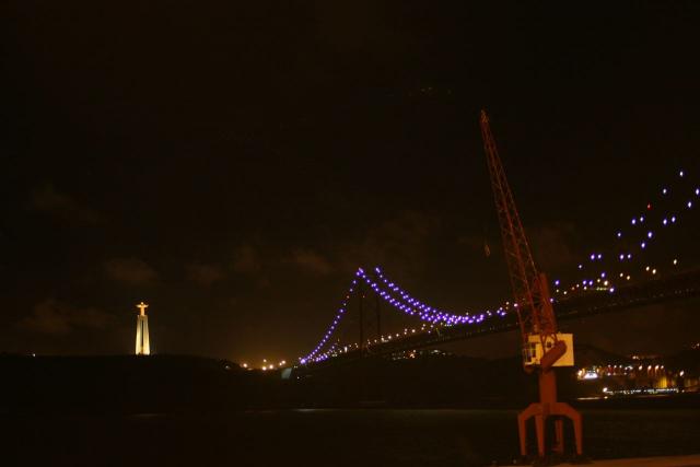 View of bridge from Lisbon marina