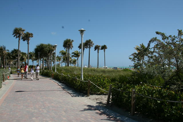 Coast path, South Beach, Miami