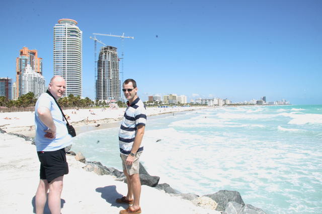 Edwin and Michael on South Point (South Beach, Miami)