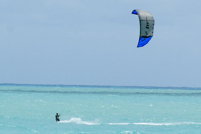 Kite surfing, South Beach Miami