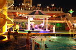 Pool and bandstand on deck