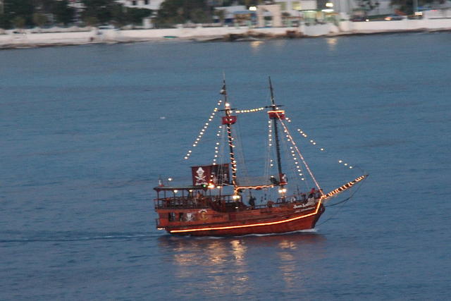 Pirate boat, Cancun harbour
