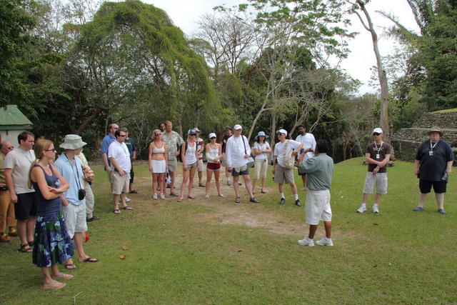 Xunantunich: GPF crew admiring view