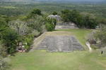 Xunantunich: view across courtyard from top of El Castillo