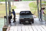 hand-crank ferry at river crossing at San Jose Succotz