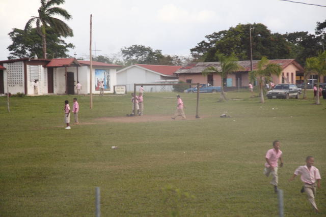 Belize children playing football