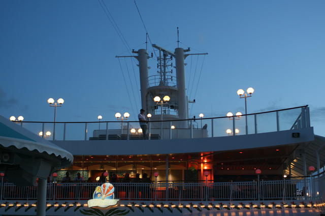 Liner deck & radio tower