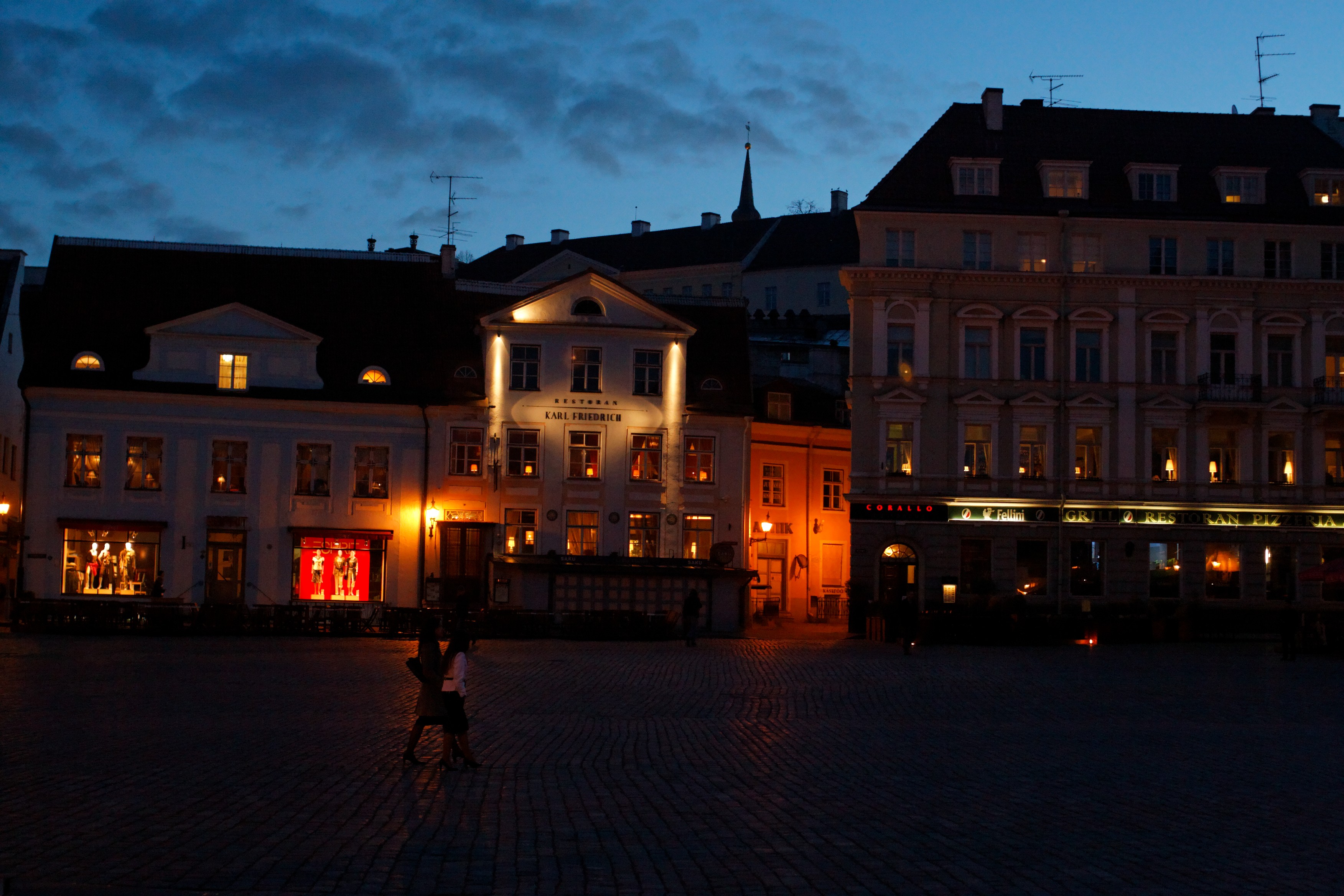 View across Tallinn square