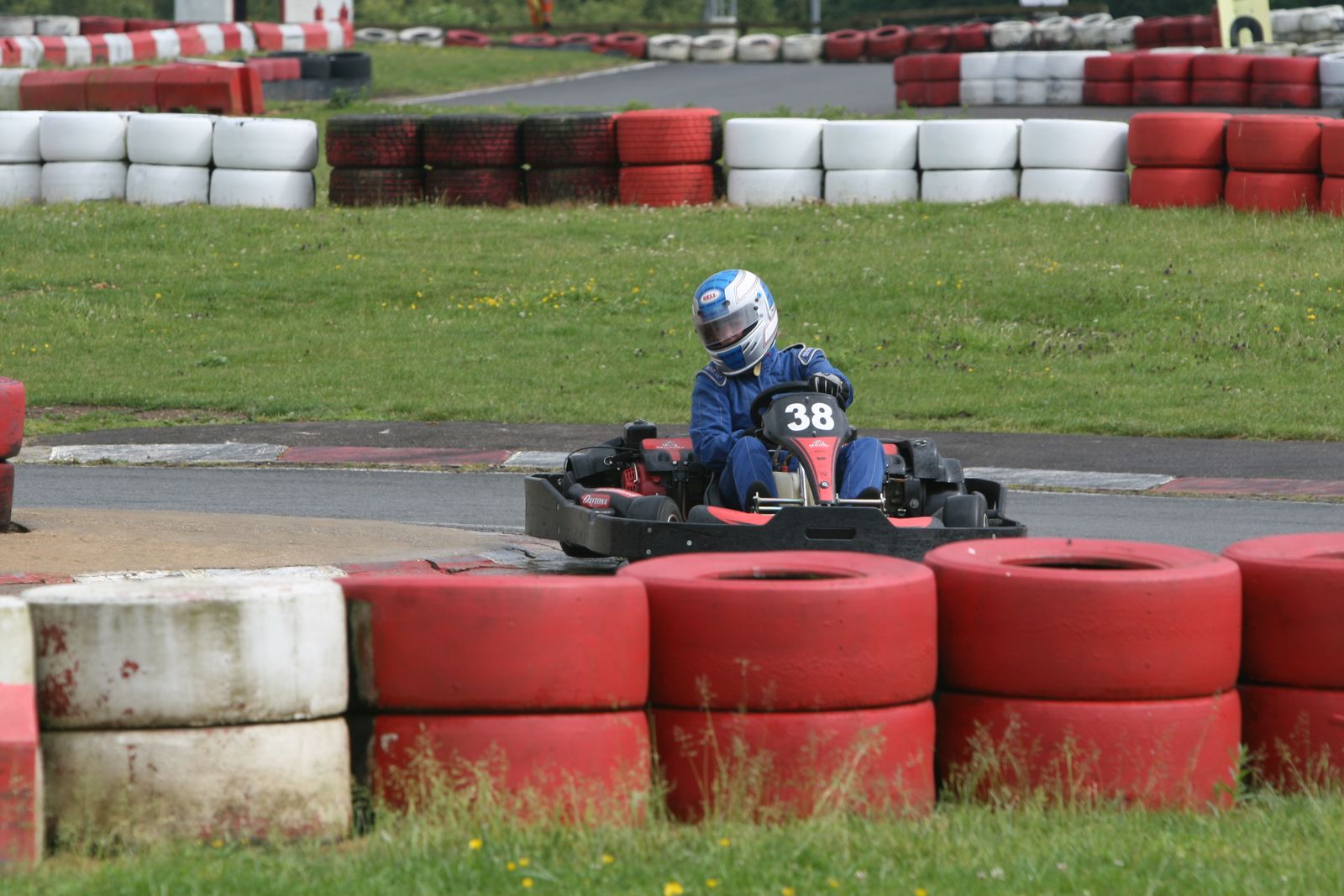 Carefully rounding the hairpin